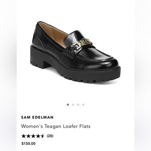 Brand new black leather loafers